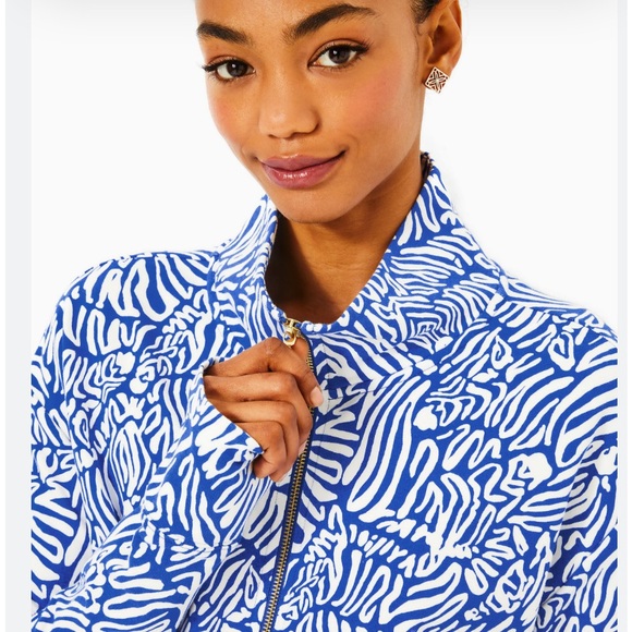 Lilly Pulitzer Wrenley UPF 50 Zip Up Sweatshirt - Picture 12 of 12